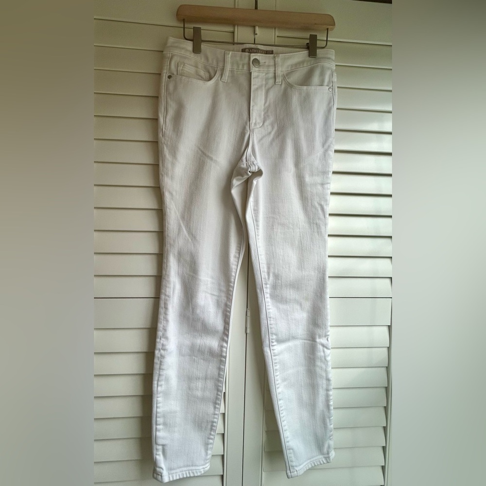 Athleta White Sculptek Skinny Jeans size 6